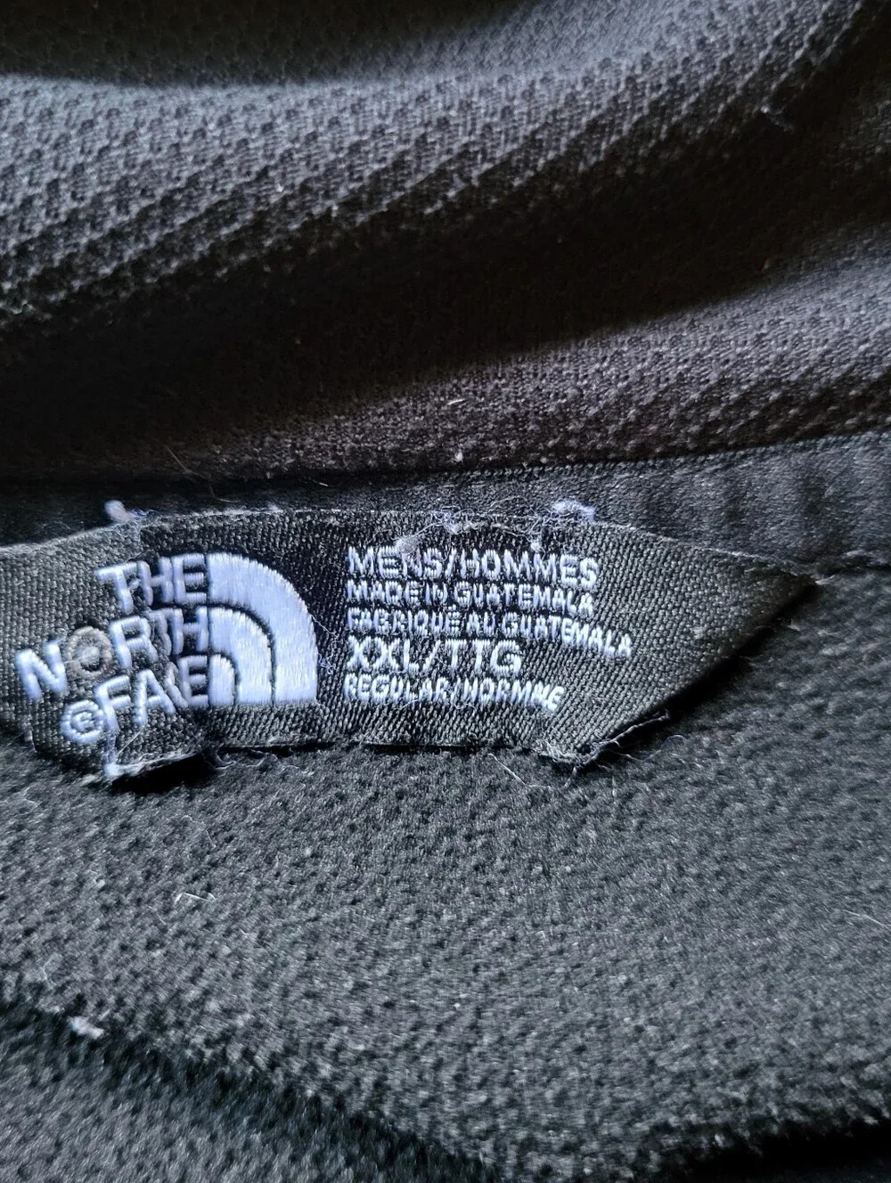 The North Face Long Sleeve Hooded Sweatshirt Half Dome Pullover Black Men's 2XL